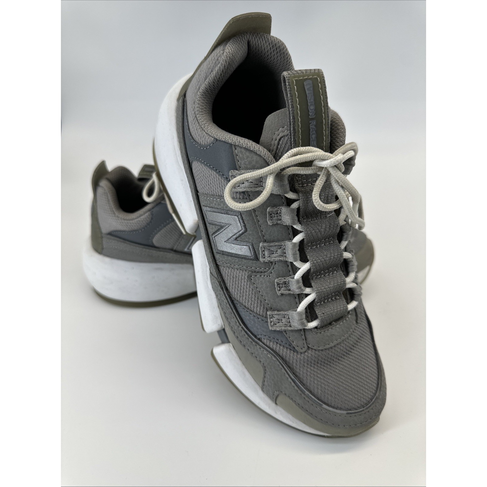New Balance Vision Racer Jaden Smith Grey Silver Sz 85 Mens